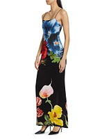 Fifi Floral Fitted Maxi-Dress