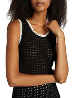 Kamila Pointelle Crop Tank