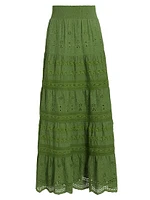 Aisha Tiered Midi-Skirt