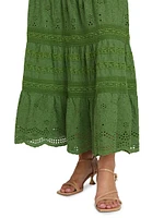 Aisha Tiered Midi-Skirt