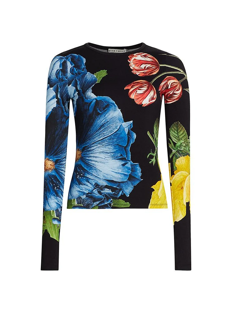 Delaina Floral Long-Sleeve Top