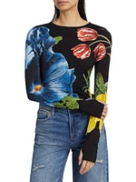 Delaina Floral Long-Sleeve Top