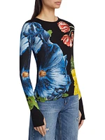 Delaina Floral Long-Sleeve Top