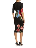 Delora Floral Midi-Dress