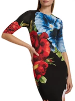 Delora Floral Midi-Dress