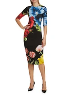 Delora Floral Midi-Dress