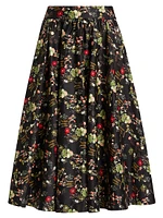 Nilda Floral Midi-Skirt