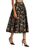 Nilda Floral Midi-Skirt