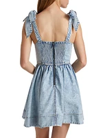 Amina Denim Corset Minidress