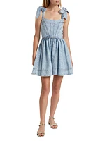 Amina Denim Corset Minidress