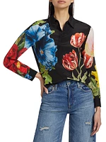 Willa Floral Silk Blouse