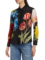 Willa Floral Silk Blouse