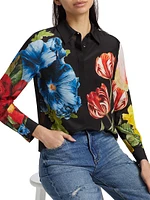 Willa Floral Silk Blouse