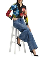 Willa Floral Silk Blouse