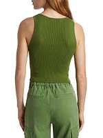 Daryn Rib-Knit Crop Tank