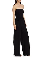 Lona Jersey Strapless Jumpsuit