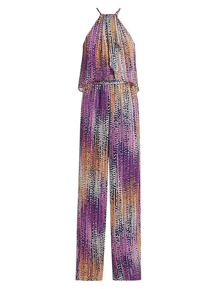 Leora Tie-Dye Dotted Jumpsuit