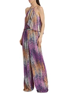 Leora Tie-Dye Dotted Jumpsuit