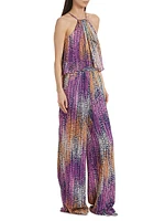 Leora Tie-Dye Dotted Jumpsuit