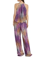 Leora Tie-Dye Dotted Jumpsuit