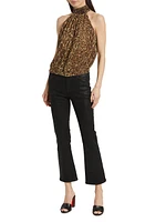 Lilla Leopard Halter Top