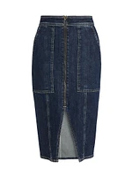 Marietta Denim Utility Midi-Skirt