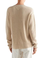 Cashmere and Linen V-Neck Sweater