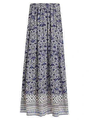 Alvear Mimi Floral Cotton Maxi Skirt