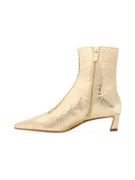 Cosmo 40MM Metallic Leather Booties