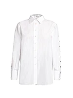 Poplin Snap-Sleeve Shirt