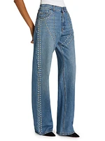 Studded Chaps Mid-Rise Jeans