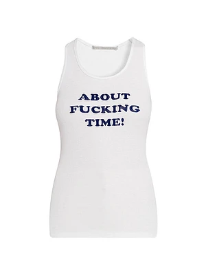 About F* Time Scoopneck Tank Top