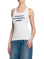 About F* Time Scoopneck Tank Top