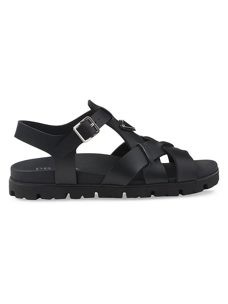 Crisscross Rubber Sandals