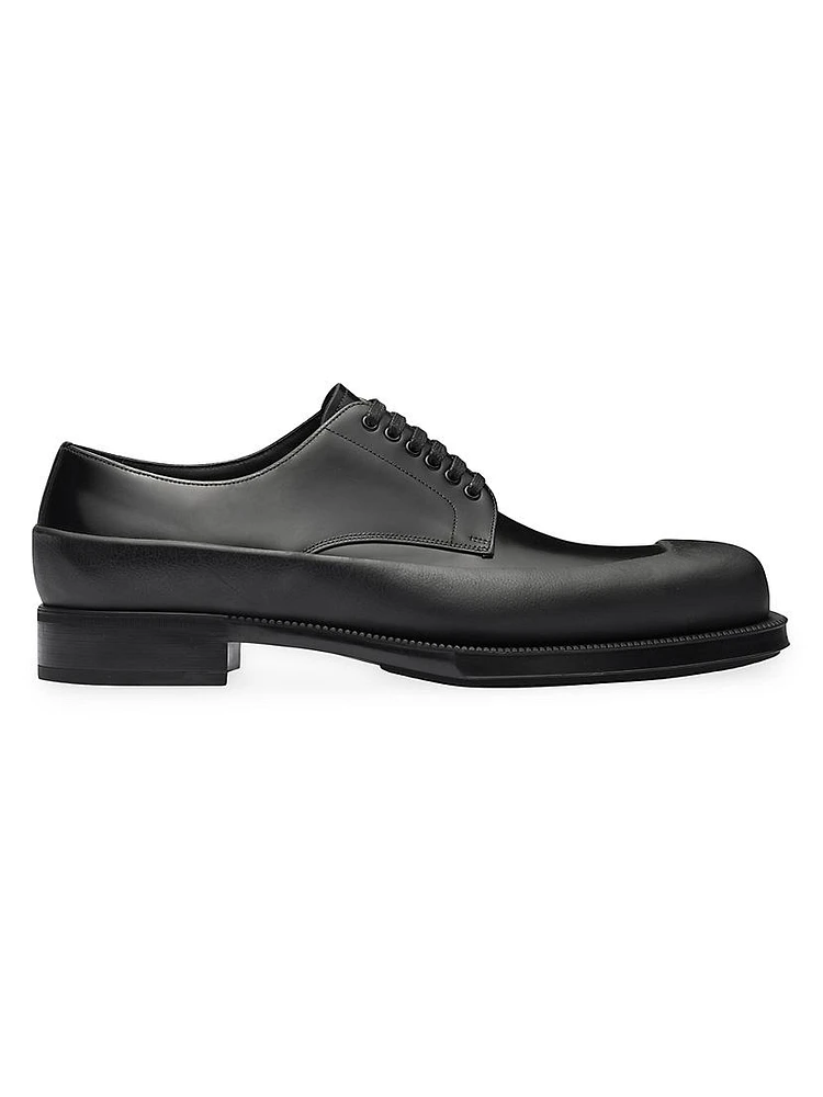 Brushed Leather Derby Shoes