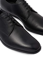 Saffiano Leather Derby Shoes