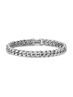 Curb Chain Bracelet in Platinum