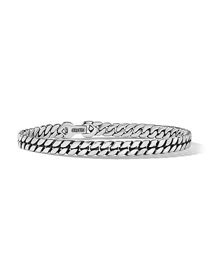 Curb Chain Bracelet Platinum, 6MM