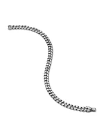 Curb Chain Bracelet in Platinum