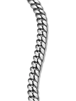 Curb Chain Bracelet in Platinum