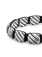 Sculpted Cable Woven Tile Bracelet