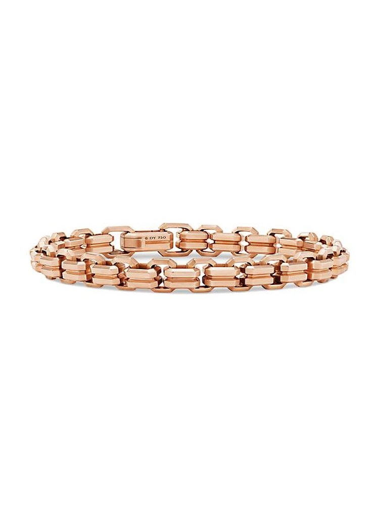 Streamline Double Heirloom Link Bracelet in 18K Rose Gold, 8MM