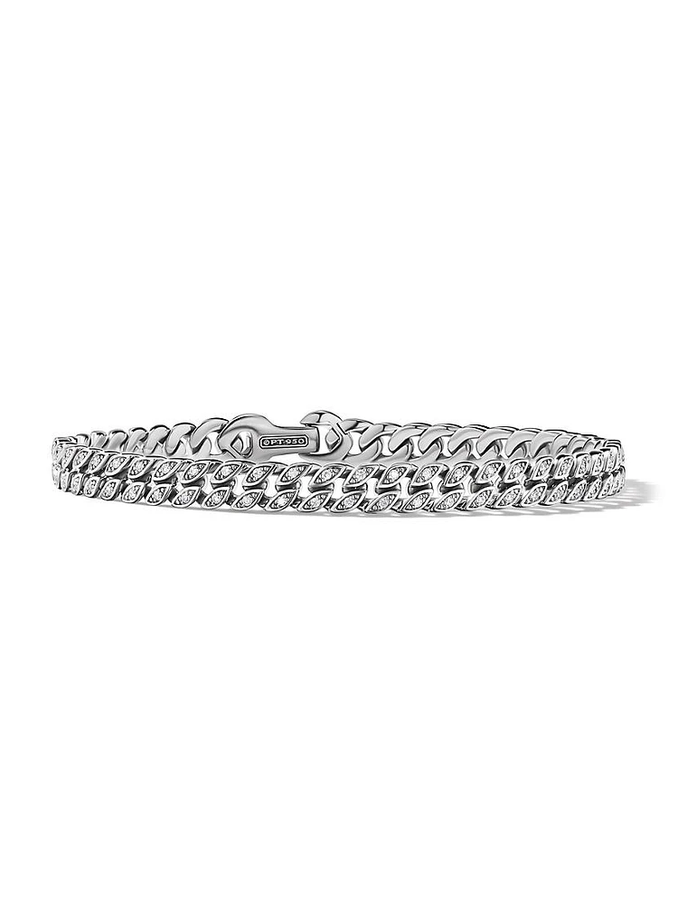 Curb Chain Bracelet Platinum