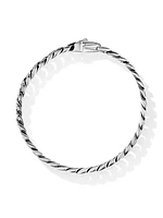 Curb Chain Bracelet in Platinum