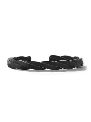 DY Helios Cuff Bracelet Black Titanium, 9MM