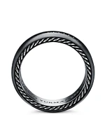 Streamline Band Ring Black Titanium