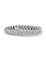 Sculpted Cable Bracelet in 18K White Gold