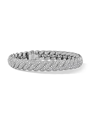 Sculpted Cable Bracelet 18K White Gold