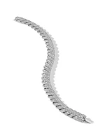 Sculpted Cable Bracelet in 18K White Gold