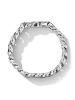 Curb Chain Bracelet in Platinum